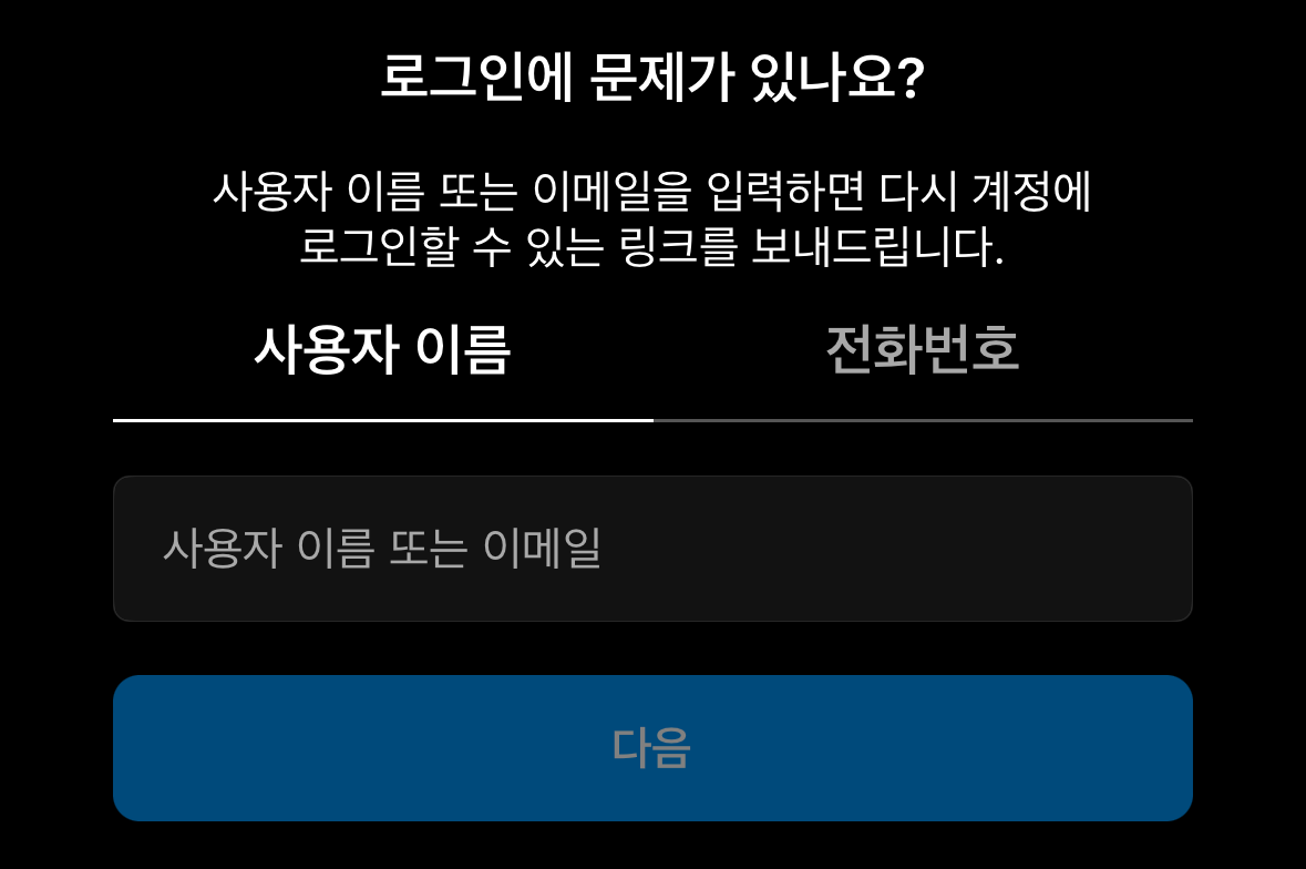 인스타-사용자 이름