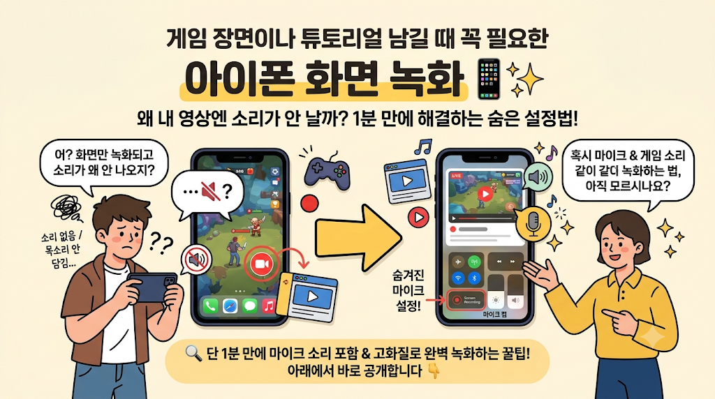 아이폰 화면 녹화 방법