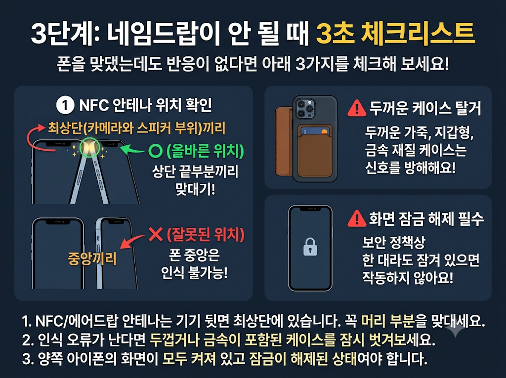 아이폰 네임드랍 하는 법 설정 방법 대기만 하면 3초 만에 연락처 공유하기 4 아이폰 네임드랍 안됨 체크리스트